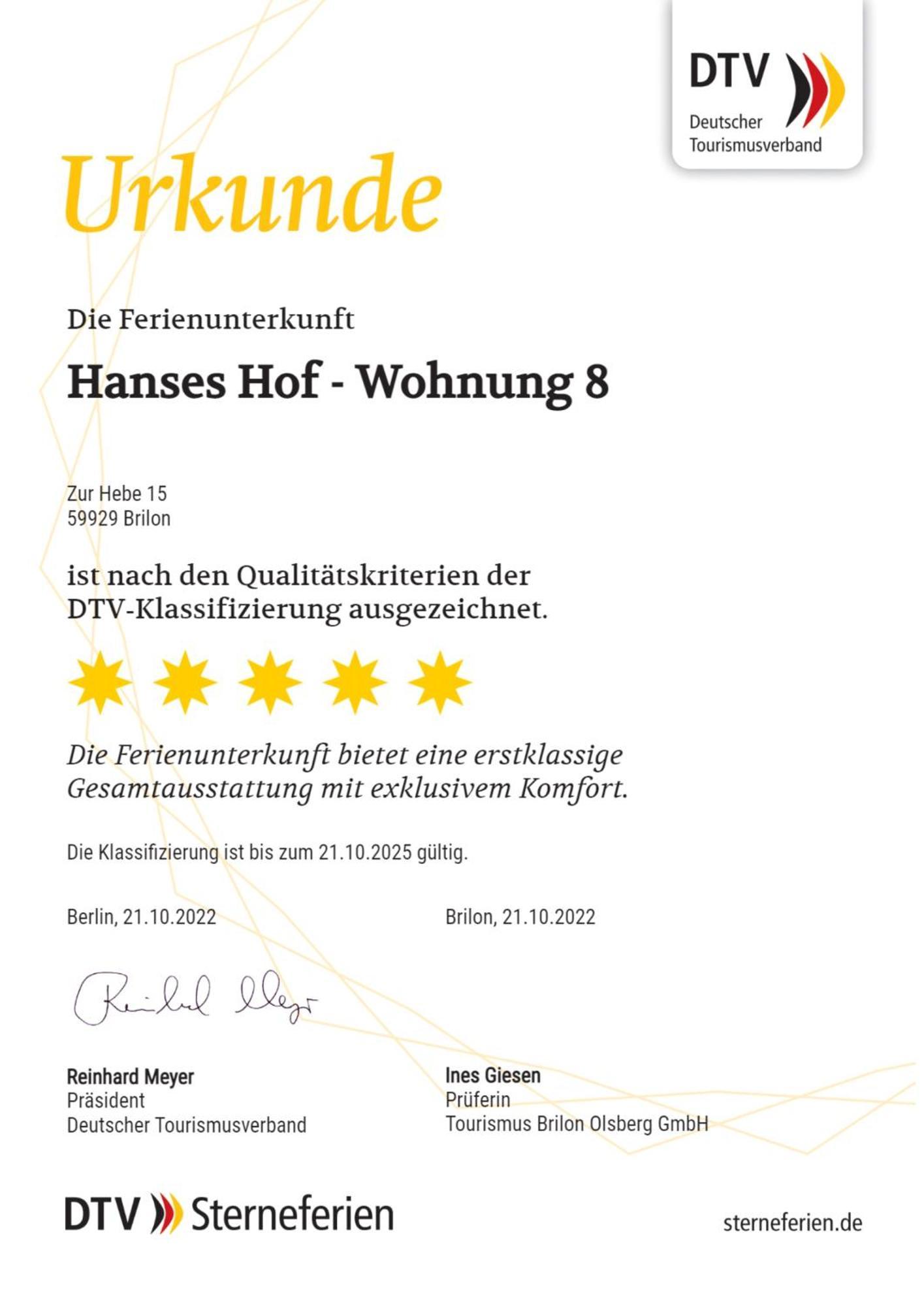 Hanses Hof Brilon Rom bilde